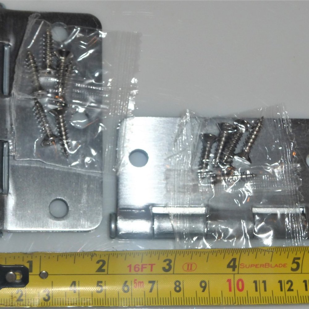 4X Builder's Hardware 3.5" Hinge 1/4" Radius BUTT HINGES Stainle